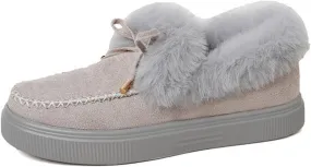 Winter Boots For Women 2024 Snow Boots Warm Ankle Booties Comfortable Slip On Outdoor Fur Lined Walking Loafers Shoes
