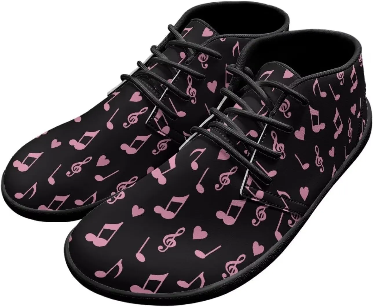 Women Minimalist Barefoot Shoes Low-Top Hiking Shoe Lightweight Wide Toe Box Gym Shoe for Training US 6-13.5 Black Sole