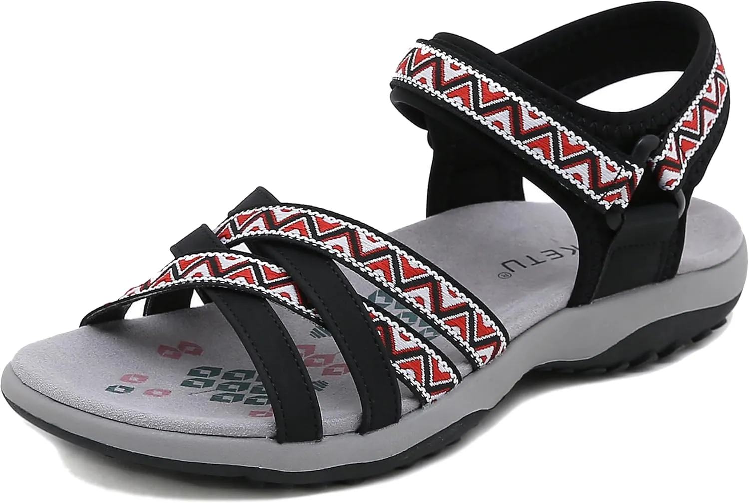 Womens Hiking Sandals Ladies Sport Sandals with Arch Support Comfortable Outdoor Sandals Adjustable Strap Summer Fashionable Shoes