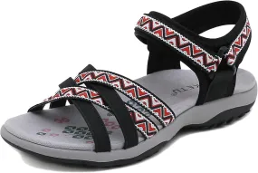 Womens Hiking Sandals Ladies Sport Sandals with Arch Support Comfortable Outdoor Sandals Adjustable Strap Summer Fashionable Shoes