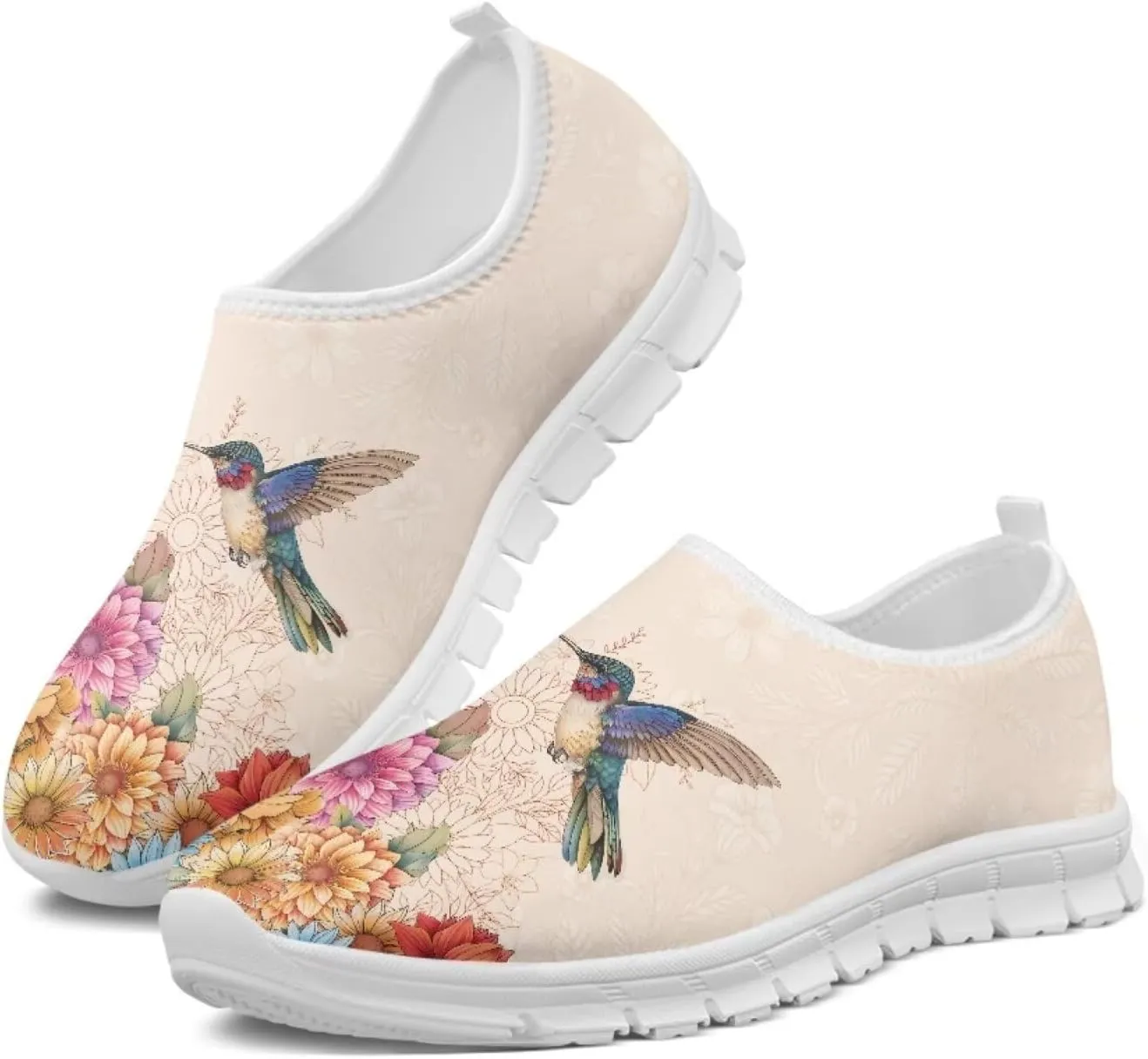 Women's Hummingbird Sneaker Comfortable Slip On Loafers Business Casual Work Shoes Leisure Driving Shoes