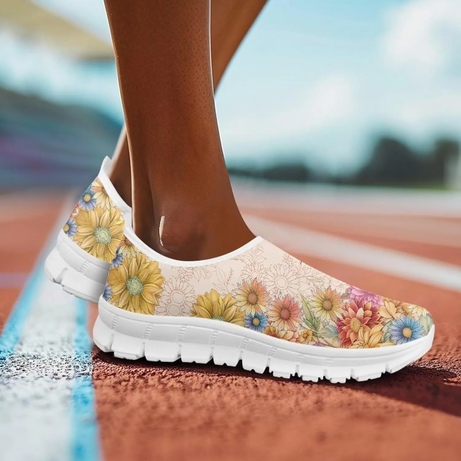 Women's Hummingbird Sneaker Comfortable Slip On Loafers Business Casual Work Shoes Leisure Driving Shoes