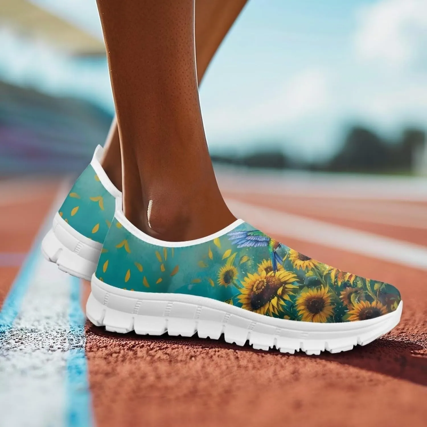 Women's Hummingbird Sneaker Comfortable Slip On Loafers Business Casual Work Shoes Leisure Driving Shoes