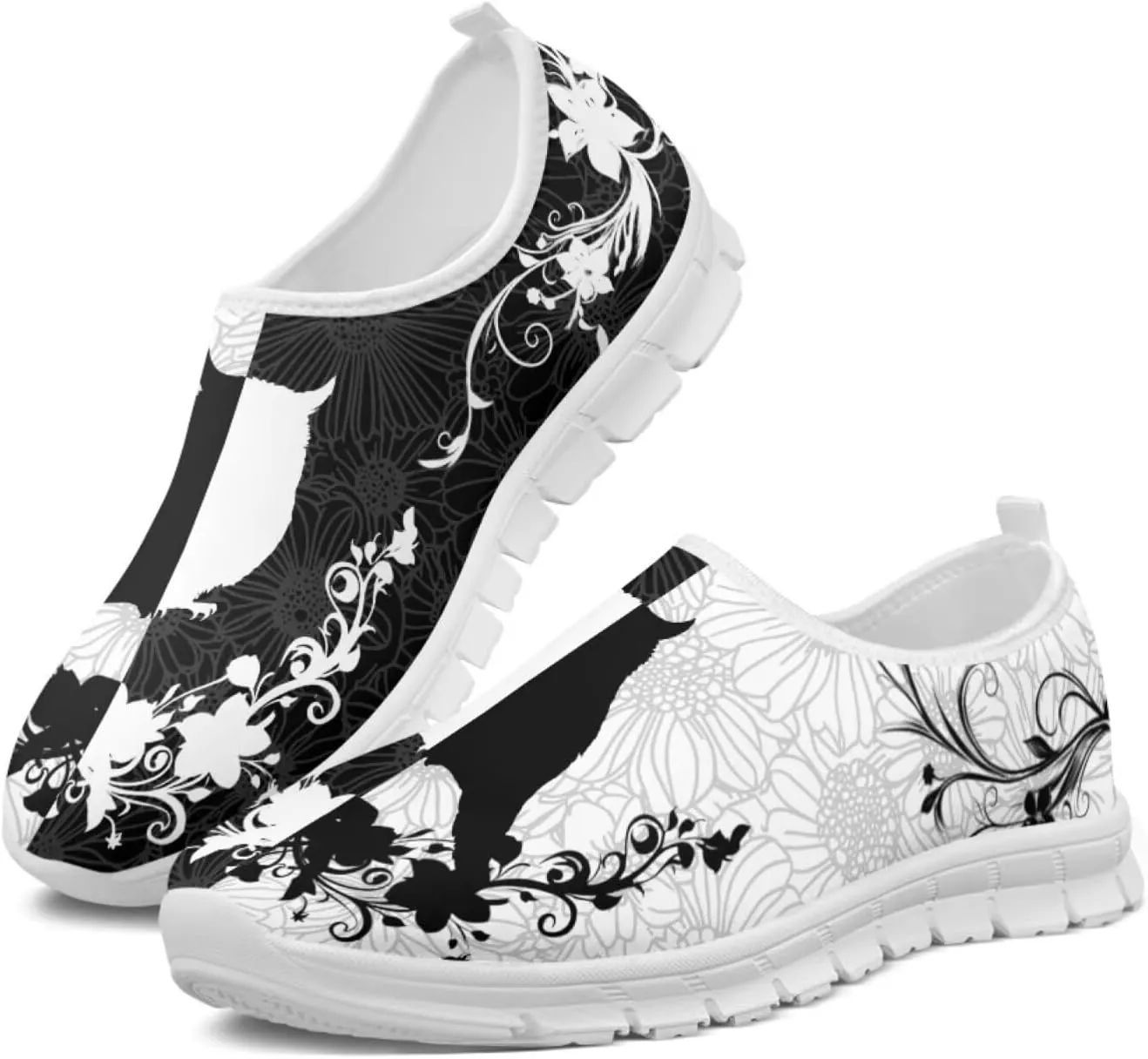 Women's Leisure Shoes Slip On Barefoot Loafers Flat Low Top Wide Walking Outdoor Sneakers for Girls