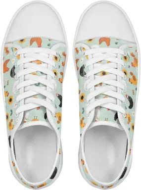 Women's Slip On Canvas Sneaker Low Top Casual Walking Shoes Lady Comfort Fashion Tennis Sneakers