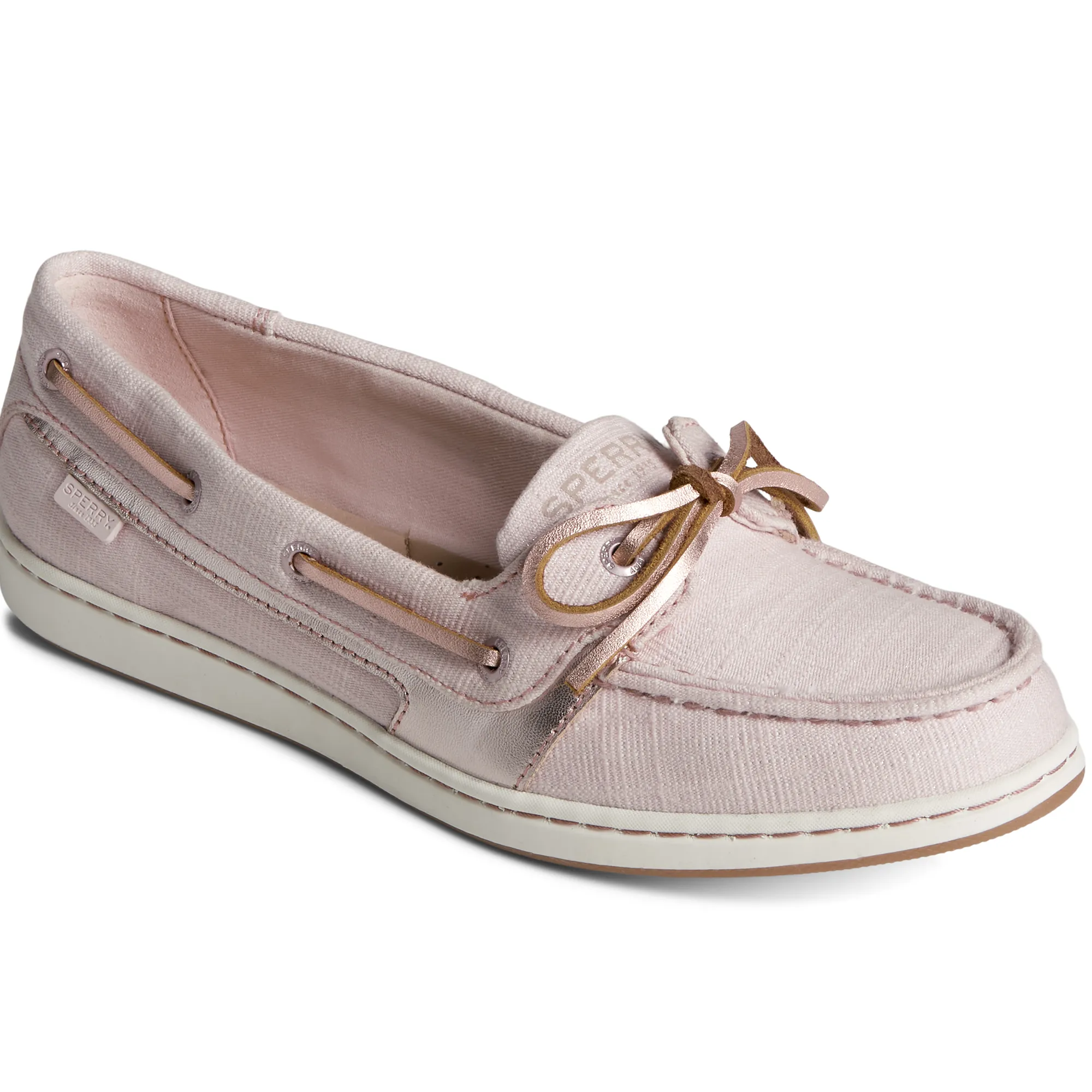 Women's Starfish Shimmer Boat Shoes - Blush (STS88620)