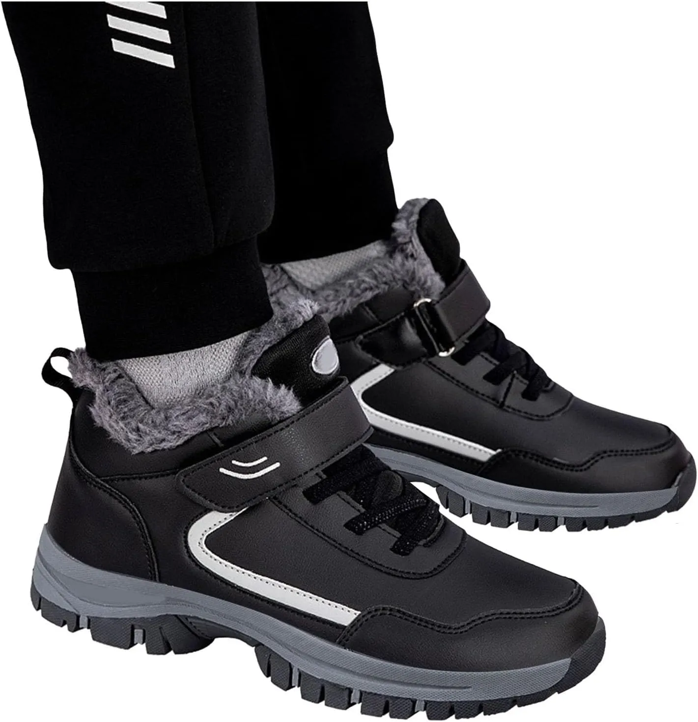 Women's Winter Ankle Boots Plus Velvet Warm Snow Boots Water Proof Insulated Boots Fashion Toddler Snow Boots Size 8